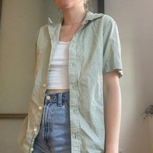 Sage Button Up